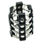 OHMAMA FETISH - PENIS CAGE WITH METAL RINGS AND LEATHER STRAPS