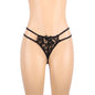 SUBBLIME - SET THREE PIECES SET BRA + GARTER BELT + THONG S/M