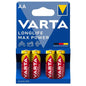 VARTA - MAX POWER ALKALINE BATTERY AA LR6 4 UNIT