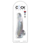 KING COCK - CLEAR DILDO WITH TESTICLES 15.2 CM TRANSPARENT