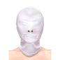 NS NOVELTIES - FETISH & FASHION CLOSED ZIPPERED MOUTH HOOD NYLON WHITE