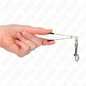 KINK - THIN HOOK NIPPLE CLAMP SILVER 7 CM
