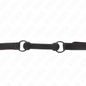 KINK - BONE GAG WITH LEATHERETTE STRAP BLACK ADJUSTABLE 41-57 CM
