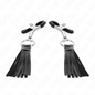 KINK - LEATHERETTE TASSEL NIPPLE CLAMPS 6 CM