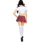 LEG AVENUE - CLASSIC MISS COLLEGIATE COSTUME RED/WHITE S/M