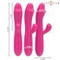 INTENSE - IVY FLEXIBLE VIBRATOR 10 VIBRATIONS WITH STIMULATING TONGUE PINK