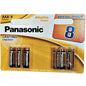 PANASONIC - BRONZE ALKALINE AAA BATTERY LR03 BLISTER*8