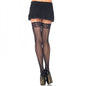 LEG AVENUE - FISHNET STOCKINGS WITH BACK SEAM IN SWIRL EFFECT