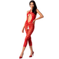 PASSION - WOMAN BS081 BODYSTOCKING BLACK ONE SIZE